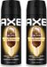 Axe Vaporisateur corporel Magnum Gold Caramel Billionaire 2 x 150 ml