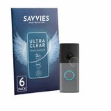 Savvies Screenprotector voor Ring Wired Video Doorbell - Folie Beschermfolie transparant 6 Stuks