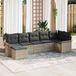 Maison Exclusive - Salon de jardin 7 pcs Gris clair Poly rotin