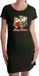 Bellatio Decorations Shoppartners Bv Fout kerst jurkje kerstsokken met diertjes zwart - dames - Kerst kleding / outfit / dress M