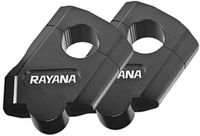 INF Motorfietsstuurverhogers Zwart Diameter 22mm (1 paar)