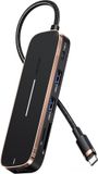 USAMS 6-in-1 USB-C Hub met HDMI, SD, Micro SD en 2x USB poorten