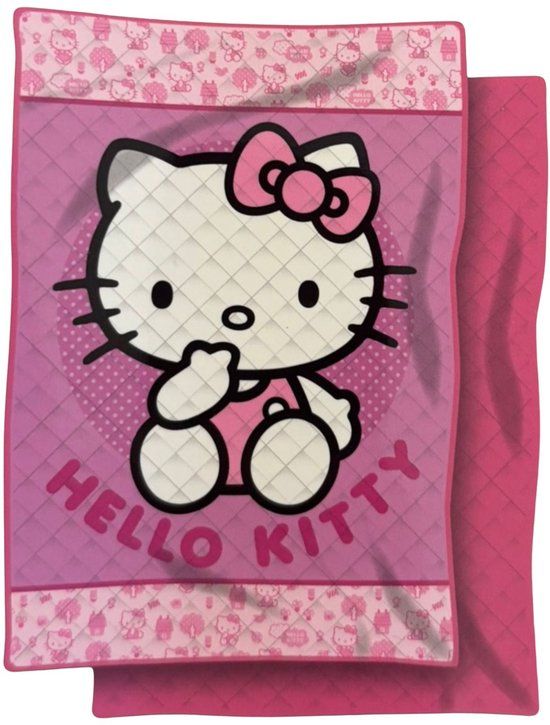 4KidsOnly Hello Kitty sprei / quilt Roze Polyester Eenpersoons 150x250 cm