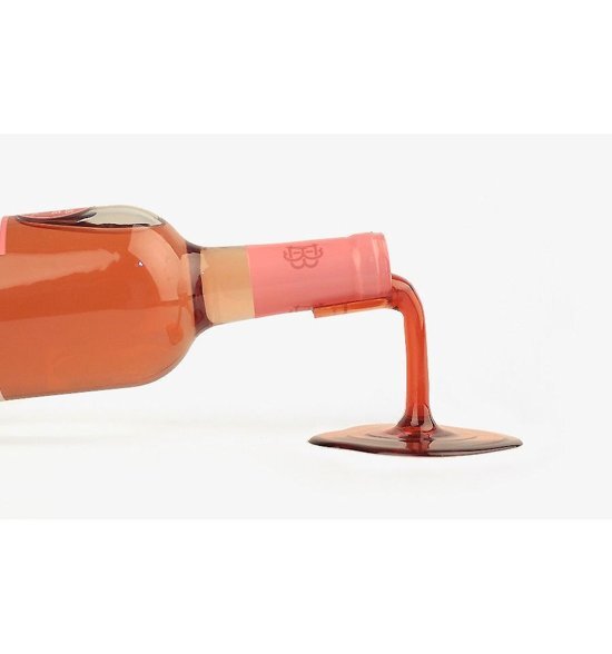 Tricky wijnfles standaard Fall in wine - Uitvoering - Rose