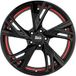 MAM WHEELS MAM RS5 black painted red inside 8.0Jx18 5x120 ET35