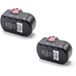 vhbw 2x Batterie Ersatz für Bosch 2 607 335 278, 2 607 335 266, 2 607 335 680, 2 607 335 536, 2 607 335 688 für Werkzeug (3000 mAh, NiMH, 18 V)