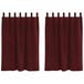 vidaXL Gordijnen 2 stuks Wijnrood 140 x 140 cm Fluweel