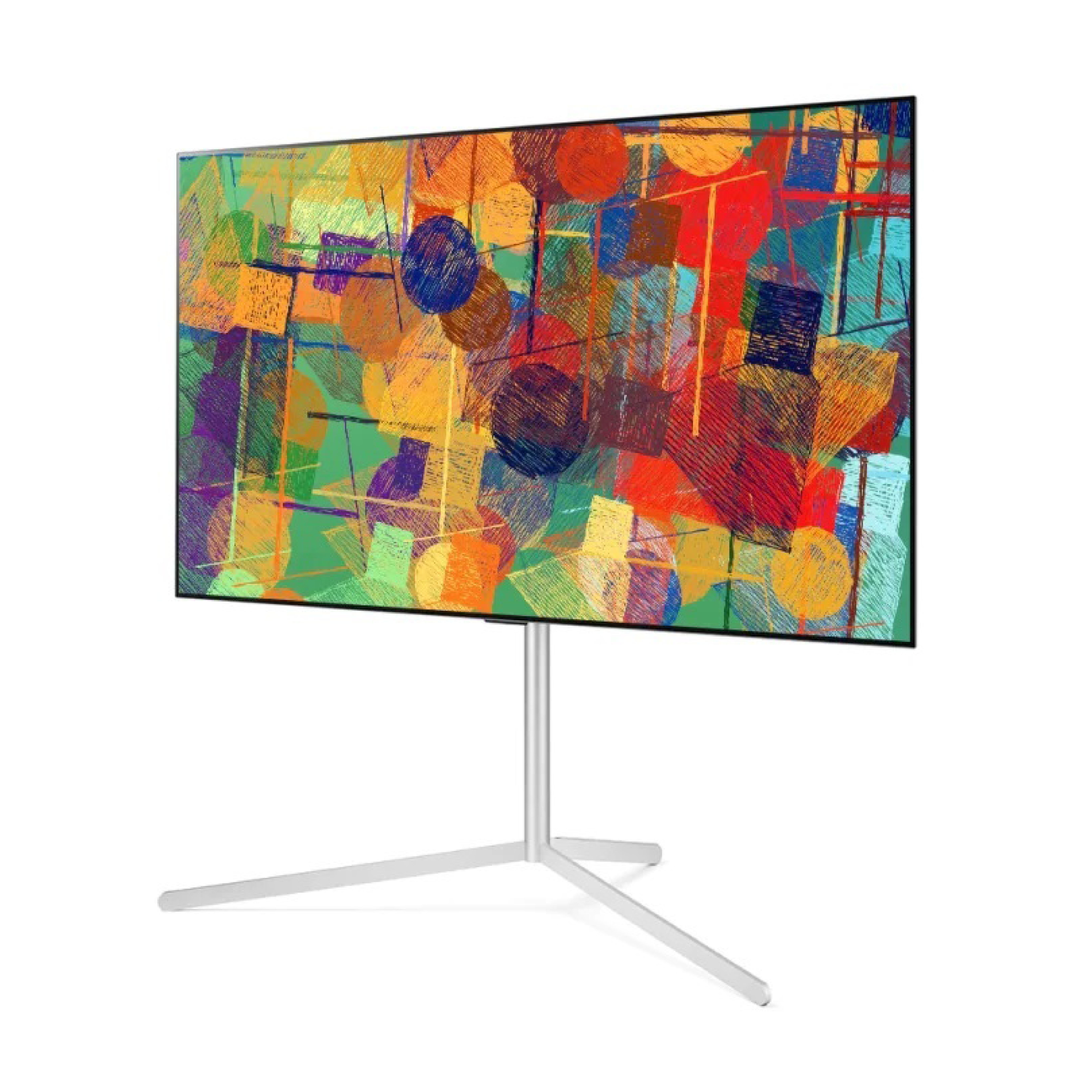 LG Gallery Stand OLED TV meubel & entertainment center - Zwart/Chroom - 65"