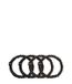 Dore & Rose Scrunchie 1 cm Set Black & Brown Élastique pour cheveux