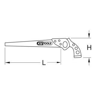 KS Tools BERYLLIUMplus handzaag 370 mm