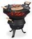 Barbecue à charbon - Fonte - Grille Ø 35 cm - 40 x 45 x 36 cm - Noir - Réglable en hauteur