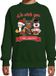Bellatio Decorations Kersttrui We wish you - groen - kinderen - Kerst dieren sweater - kerstsweater- groen - Kerst diertjes 122/128