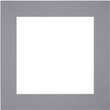 Passe-Partout Fotomaat 30x30 cm - Lijstmaat 50x50 cm - Grijs - Museumkarton - Fotolijst niet inbegrepen