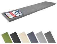 Garronda Coussin de banc 160x40 cm – 4 cm d'épaisseur – hydrofuge et résistant aux UV – gris GD-AM-Dino