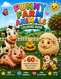 Funny Farm Animals Coloring Book
