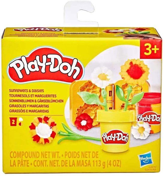 Play-Doh Zonnebloemen en madeliefjes, knutselkit