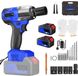 Happiq Batterie-Schroefmachine Tavien - 1/2 Inch Borstelloos Slagpistool met 450 N.m Koppel - 3200 tr/min Variabele Snelheid en 4 Dopsets