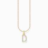 Thomas Sabo KE2243-414-14-L45V Halsketting Dames 925er Zilver 18K geel verguld 38-45cm