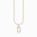 Thomas Sabo KE2243-414-14-L45V Halsketting Dames 925er Zilver 18K geel verguld 38-45cm
