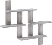 vidaXL Wandplank Grijs Sonoma 85 x 13,5 x 73,5 cm Bewerkt hout