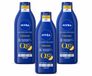 Nivea 3 x Q10 Lotion raffermissante pour le corps - Vitamine C - Peau sèche - 400 ml