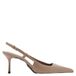 Mango Mango lak slingback pumps naaldhak beigeroze