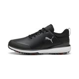 PUMA Fusion Grip ST chaussures de golf pour Hommes, Noir/Argent, Taille 48,5