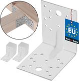 KOTARBAU Bevestigingshoeken - hoekversterking - 25stk. - 100x100x80mm
