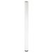 WAGNER Meubelpoot/tafelpoot/meubelvoet/systeembuis TENO - Ø 60 x 870 mm, staal gepoedercoat wit