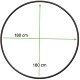 Stof Textiles Tafelkleed rond - D180 cm - wit