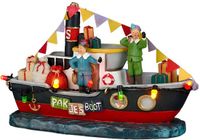 Luville Pakjesboot Small - Miniatuur Kerstdorp Decoratie met Verlichting