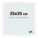 Your Decoration Cadre photo 35x35 cm MDF Blanc mat Bologna