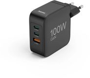 Hama 00201962 GaN Snellader 100W USB-C & USB-A, 3-poorts, Zwart