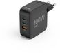 Hama 00201962 GaN Snellader 100W USB-C & USB-A, 3-poorts, Zwart