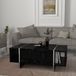 en.casa Salontafel Tavak zwart en zilverkleurig 104x60x38 cm