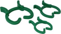 Talen Tools 80x anneaux de plantes/clips vert plastique - 3 tailles - Diamètres 16 / 20 / 25 mm