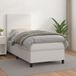 Maison Exclusive - Lit boxspring avec matelas, blanc, 100x200 cm, similicuir