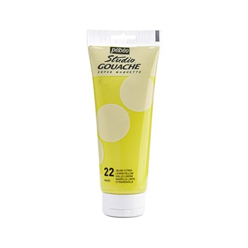 Pebeo Studio Gouache Gouacheverf, 220 ml, citroengeel
