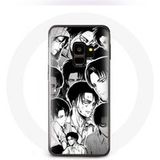 Maniacase Hoesje voor Samsung Galaxy S9 Attack of the Titans Manga Levi Ackerman