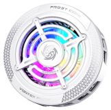 Avizar, magnetische smartphone-koeler met achtergrondverlichting en afneembare clip, wit
