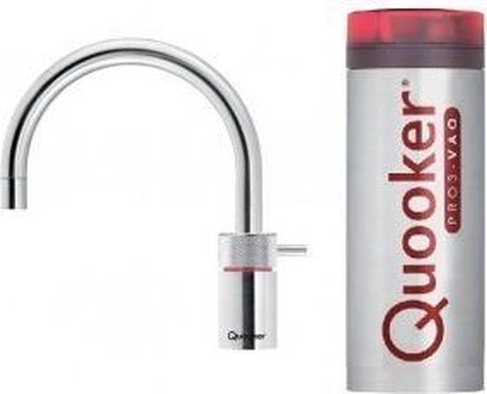 Quooker Pro3-VAQ Nordic Round - RVS - Kokend Water Kraan - 3 Liter Boiler