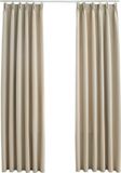 vidaXL Gordijnen verduisterend met haken 2 st 140x245 cm beige