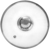 Orion Glazen Deksel - 14 cm - Transparant/Zilver