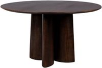 Housecraft Living Balder Eettafel Rond 130 cm Mangohout - Bruin