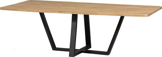 WOOOD Combi-Tablo Eettafel - Eiken - Naturel - 240x100cm