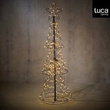 Luca Lighting Kerstverlichting Tree - 53x53x150 cm - Ijzer - Zwart