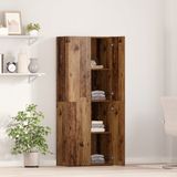 vidaXL Kantoorkast Oud hout 60 x 32 x 152,5 cm Bewerkt hout
