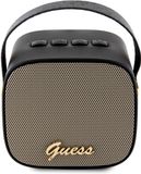 GUESS, 5.3 Compacte 5W Bluetooth Luidspreker met Leren Draagriem 4G Ontwerp, Zwart
