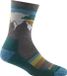 Darn Tough Sunset Ledge Micro Crew Lightweight with Cushion - Hikingsokken en wandelsokken van merinowol - Taupe - Gestreept - Vrouwen - Schoenmaat 38-40