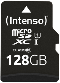 Intenso 128GB microSDXC Memory Card - Class 10, UHS-I, U1, with SD Adapter